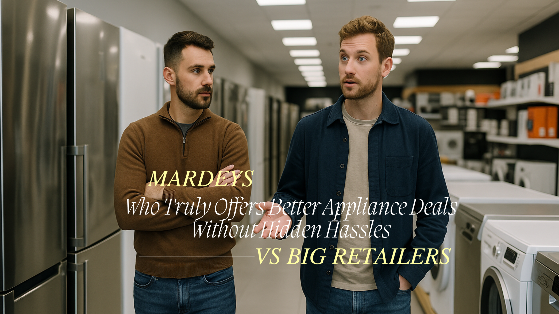 Mardeys vs Big Retailers Appliance Deal Comparison