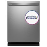GE 24″ Fingerprint Resistant Top Control Stainless Interior Dishwasher With Microban Antimicrobial Technology PDT715SYVFS