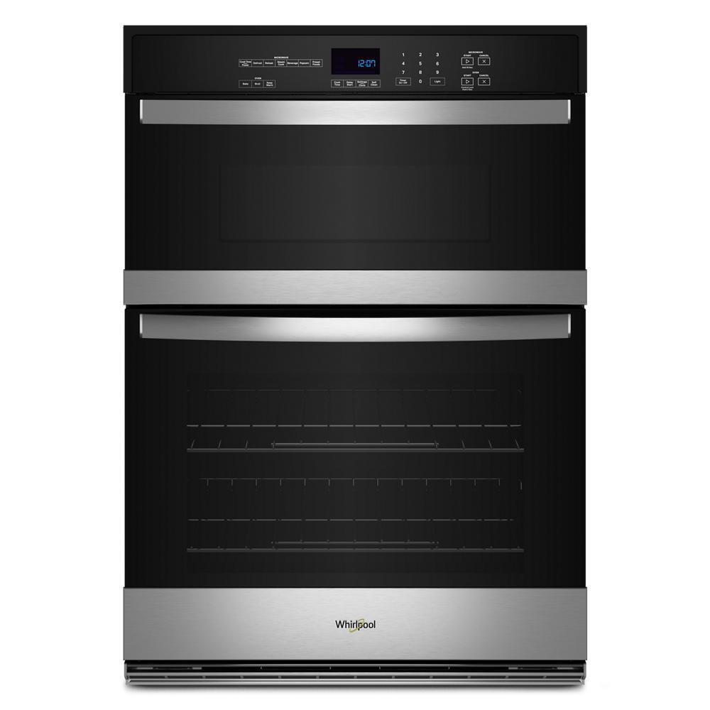 WHIRLPOOL 30" Combination Wall Oven With Microwave 6.4 Cu. Ft. Stainless Steel WOEC3030LS