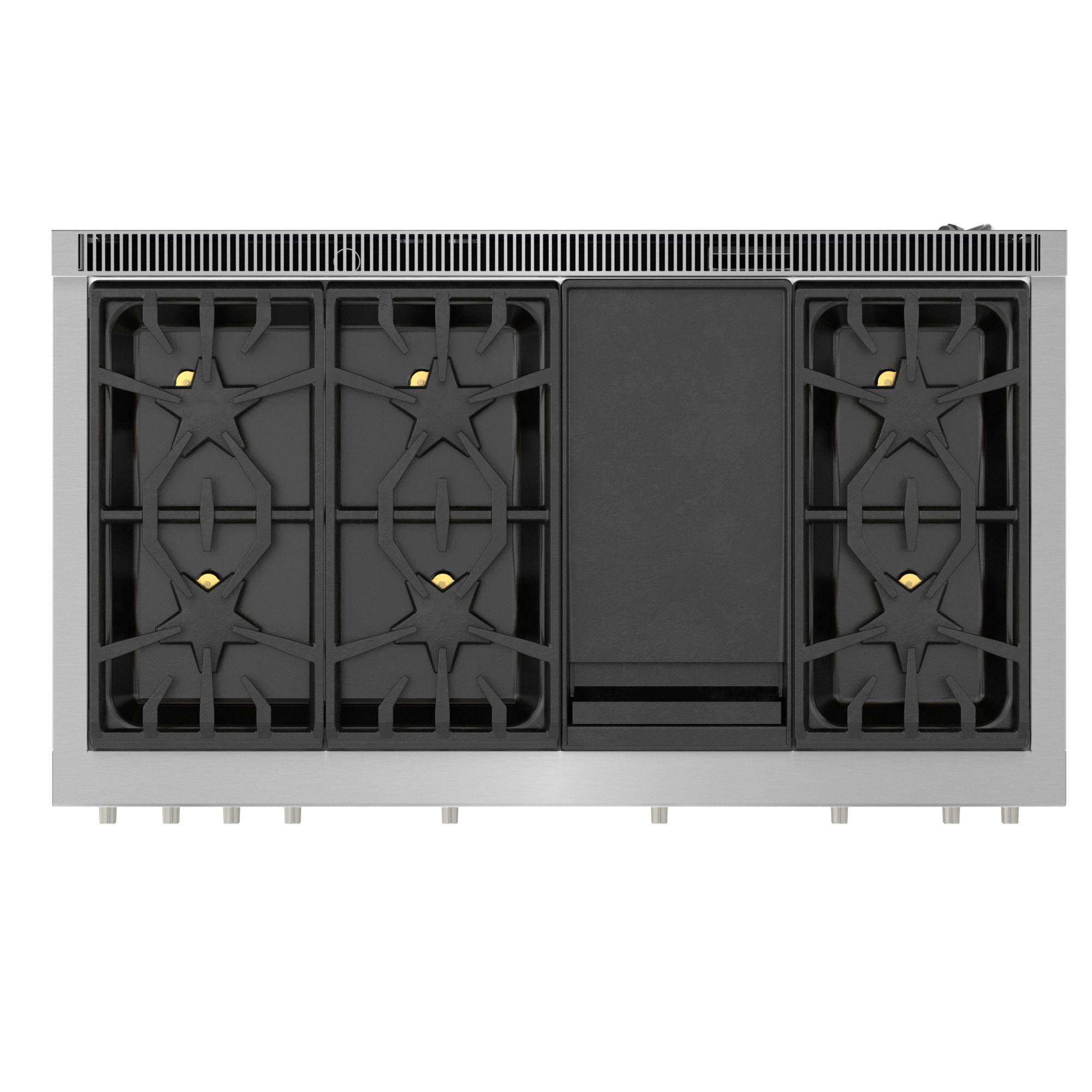 THERMADOR 48" Gas Smart Range 7.1 Cu. Ft. With 6 Burners And Griddle Stainless Steel PRG486WDH