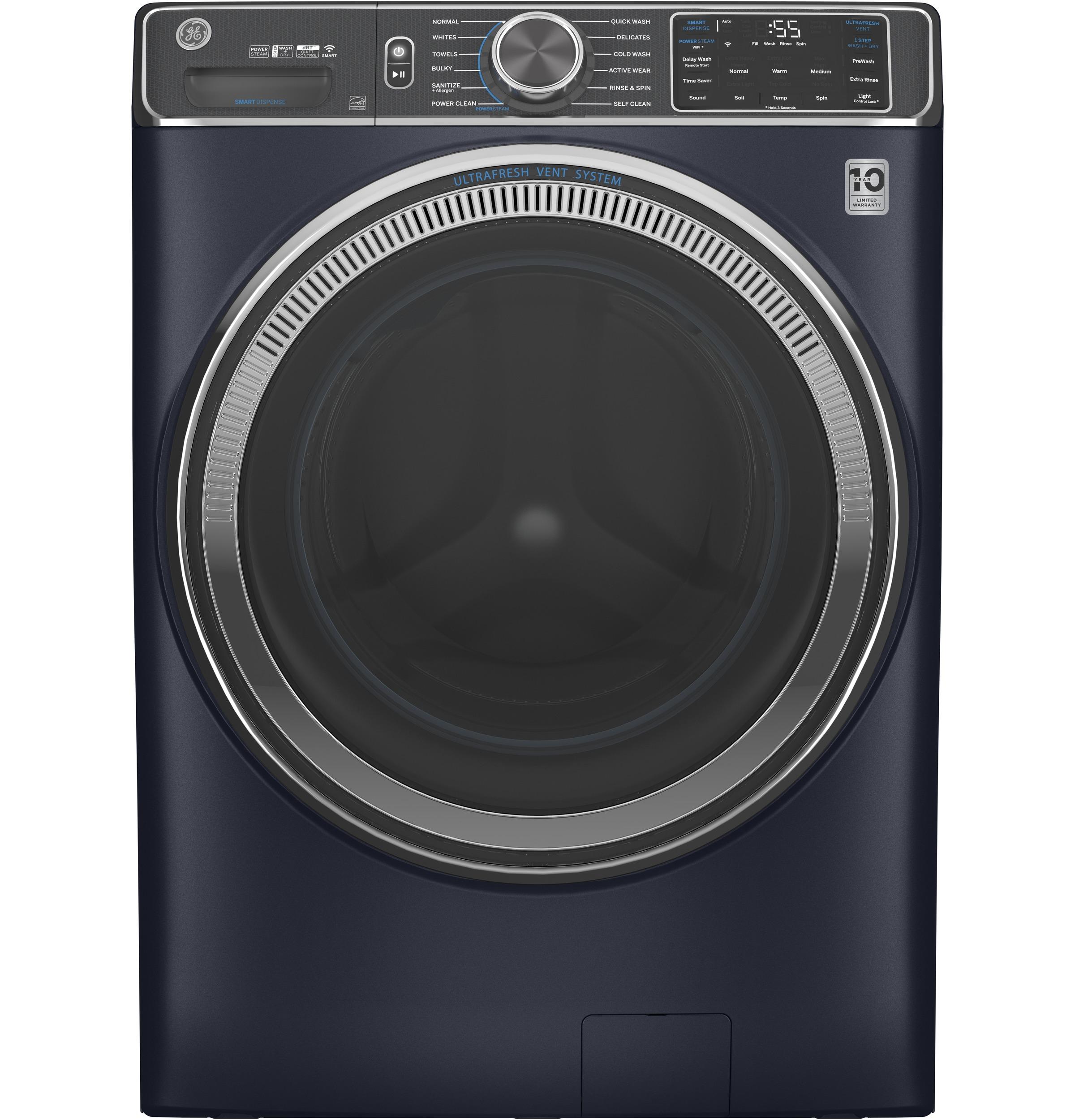 GE 28" Front Load Washer 5.0 Cu. Ft. Royal Sapphire GFW850SPNRS