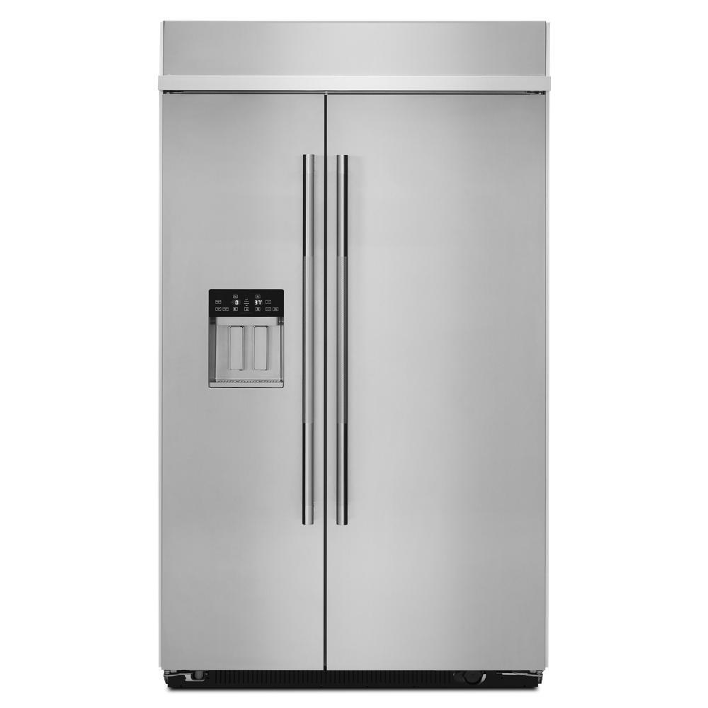 JENNAIR 48 Inch Built In Side By Side Refrigerator 29.5 Cu. Ft. Stainless Steel JBSS48E22L