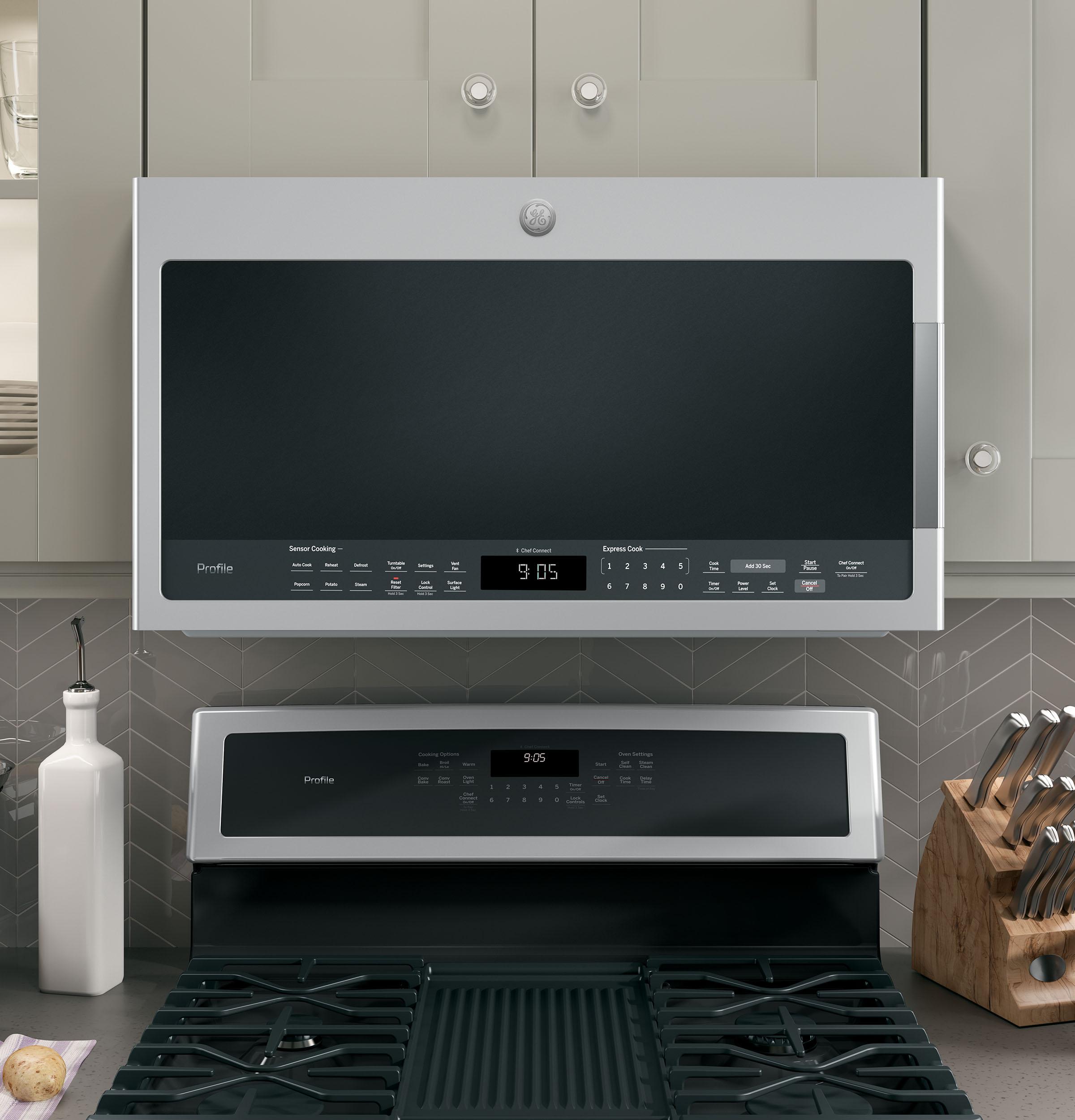 GE Ge Profile(tm) 2.1 Cu. Ft. Over The Range Sensor Microwave Oven PVM9005SJSS