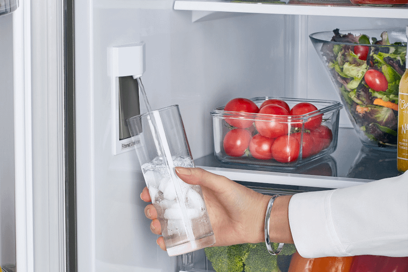 Fresh filtered water within arm's reach