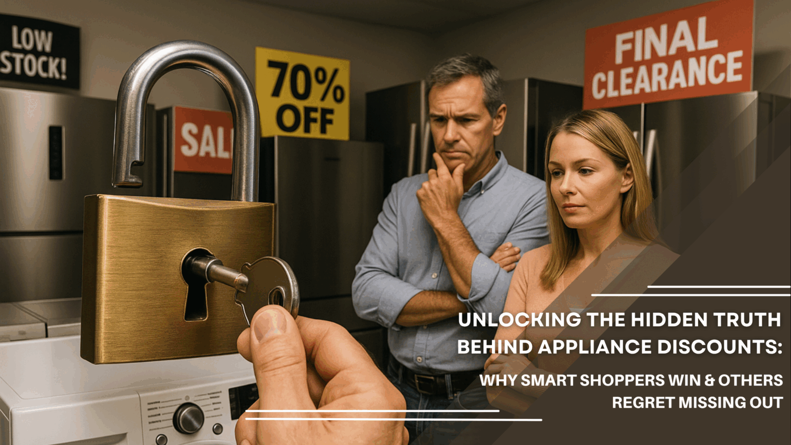 Smart shoppers benefiting from appliance discounts and seasonal deals