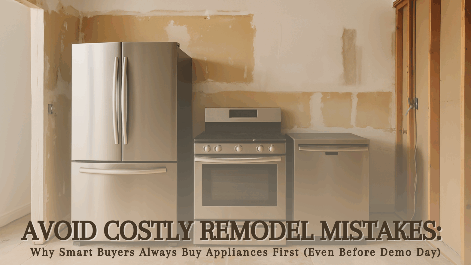 Smart buyer selecting appliances before home remodeling begins