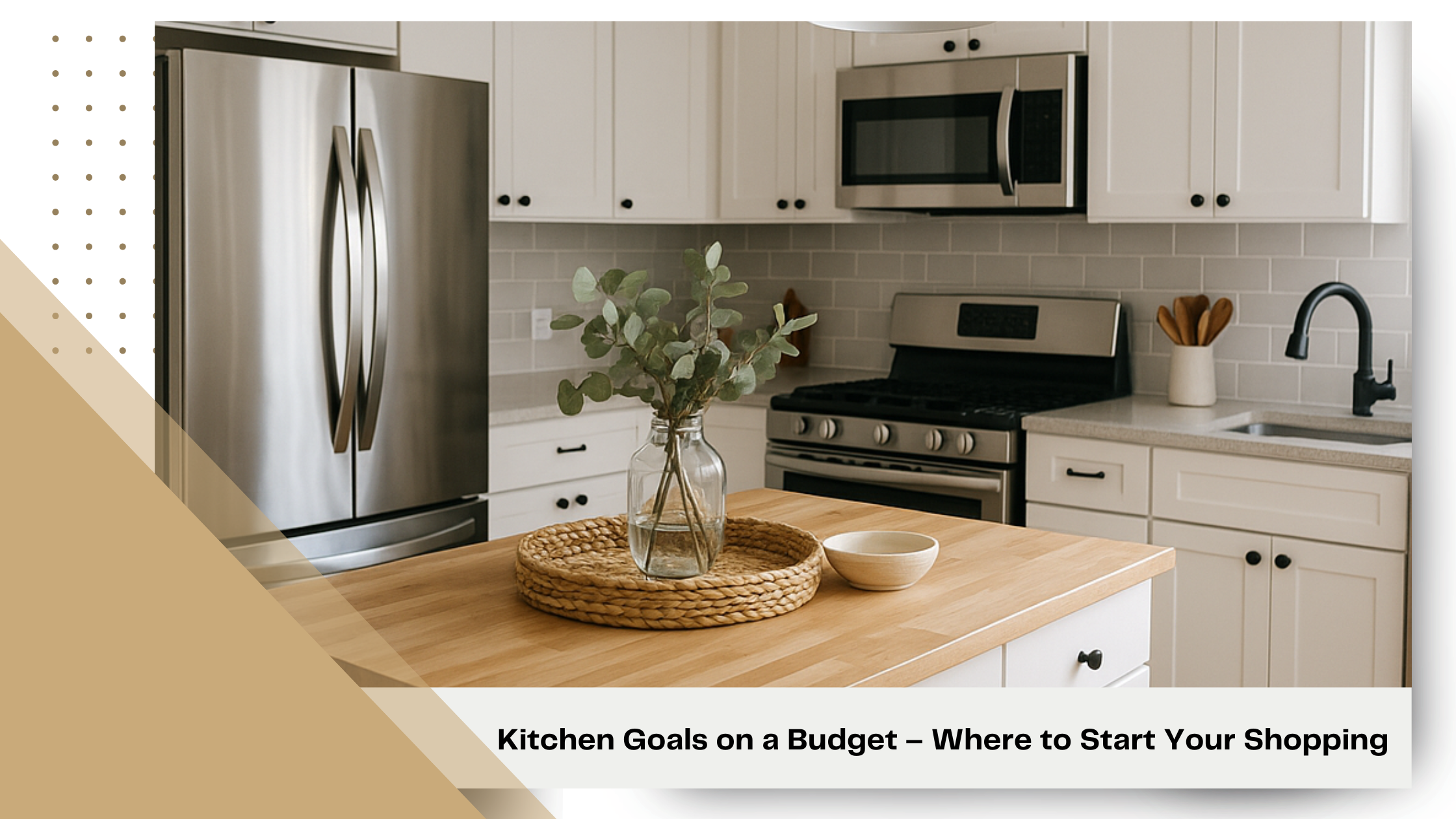 Affordable kitchen makeover with stylish appliances and a small budget