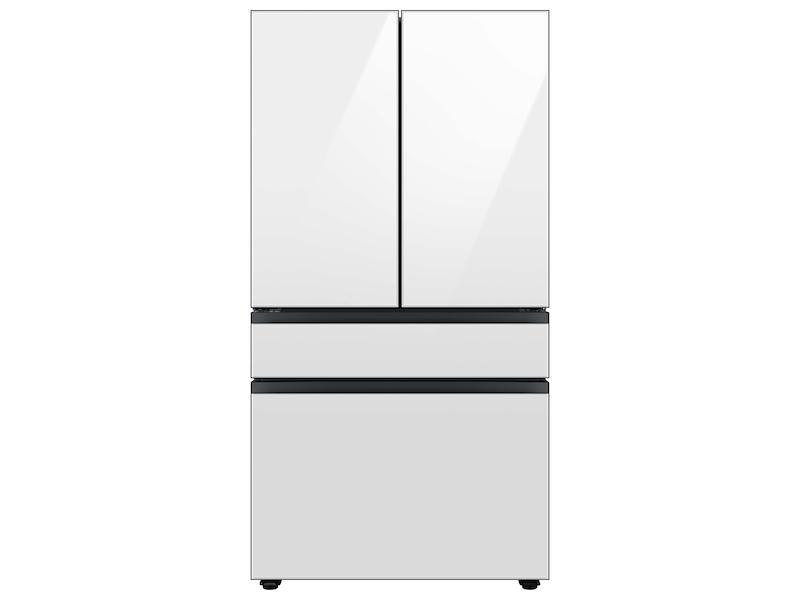 SAMSUNG Bespoke 4 Door French Door Refrigerator (29 Cu. Ft.) With Beverage Center(tm) In White Glass RF29BB860012