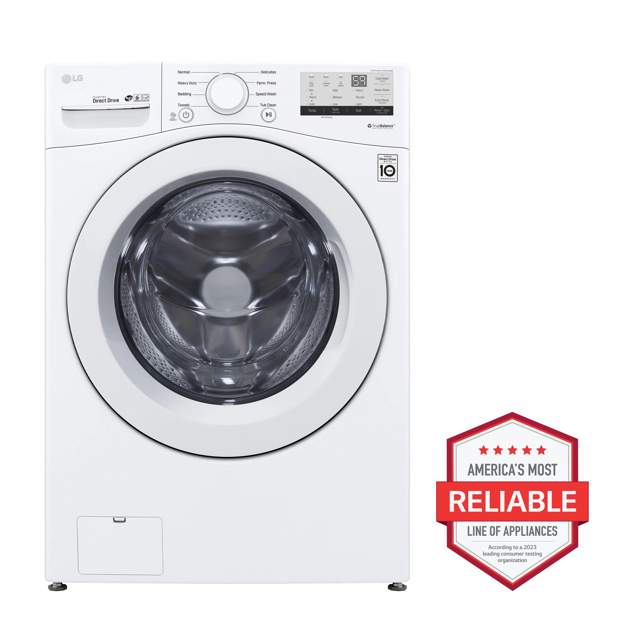 LG 5.2 Cu. Ft. Ultra Large Front Load Washer WM3400CW