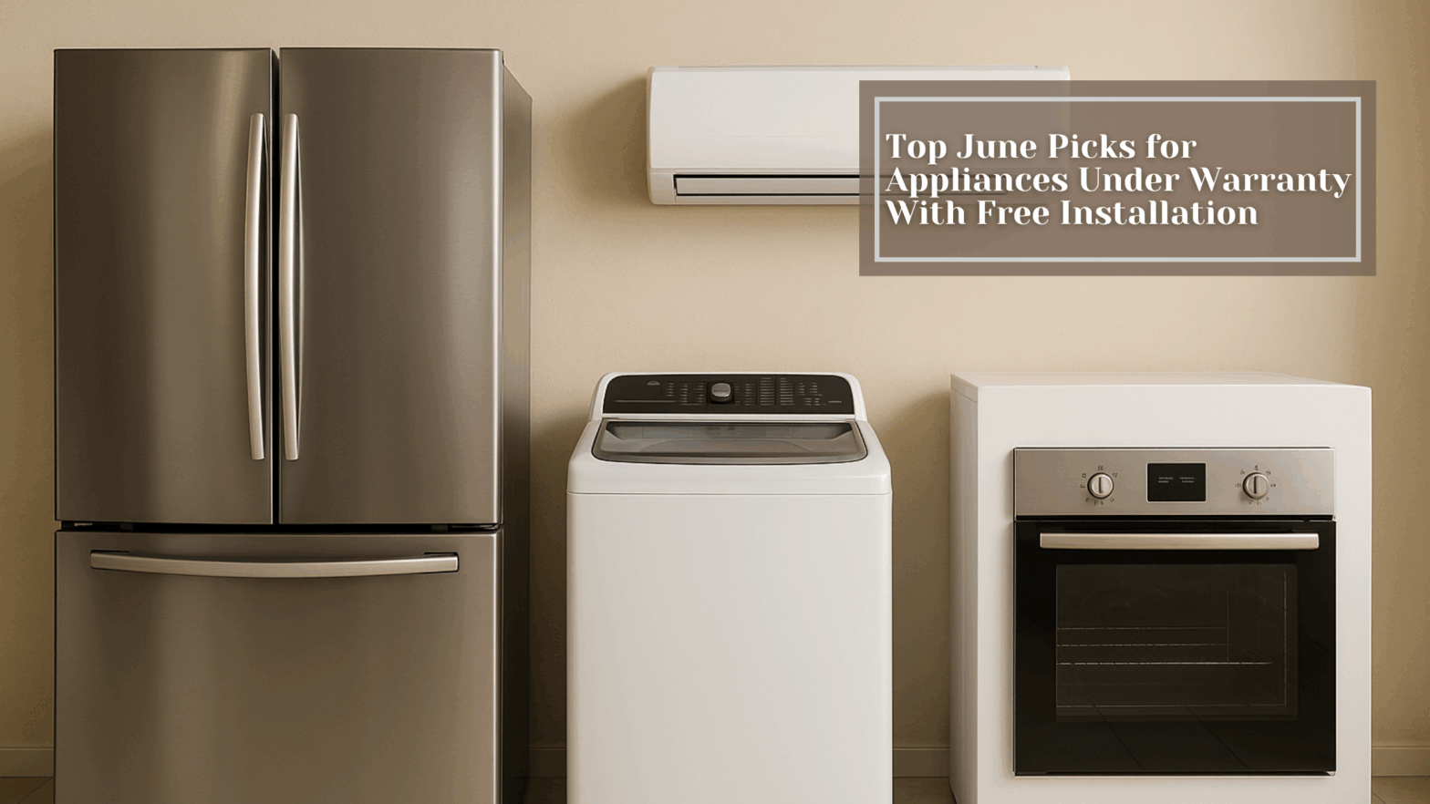 Best warranty appliances with free installation and real value offers
