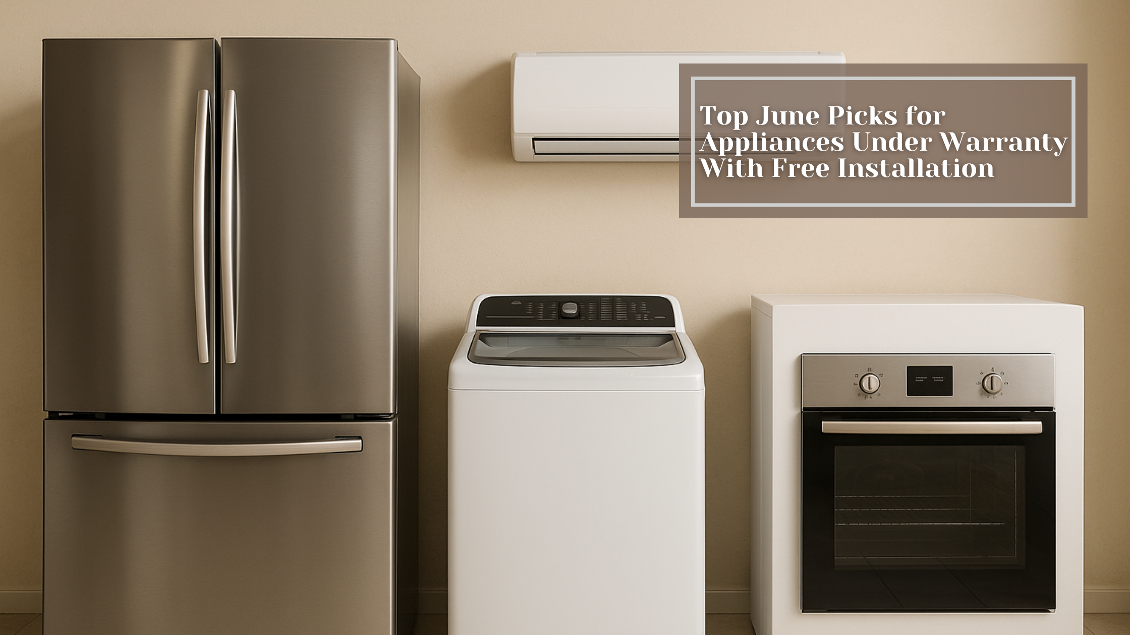 Best warranty appliances with free installation and real value offers