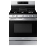 SAMSUNG 30″ 6.0 Cu. Ft. Smart Gas Freestanding Fan Convection Range With Air Fry NX60A6511SS