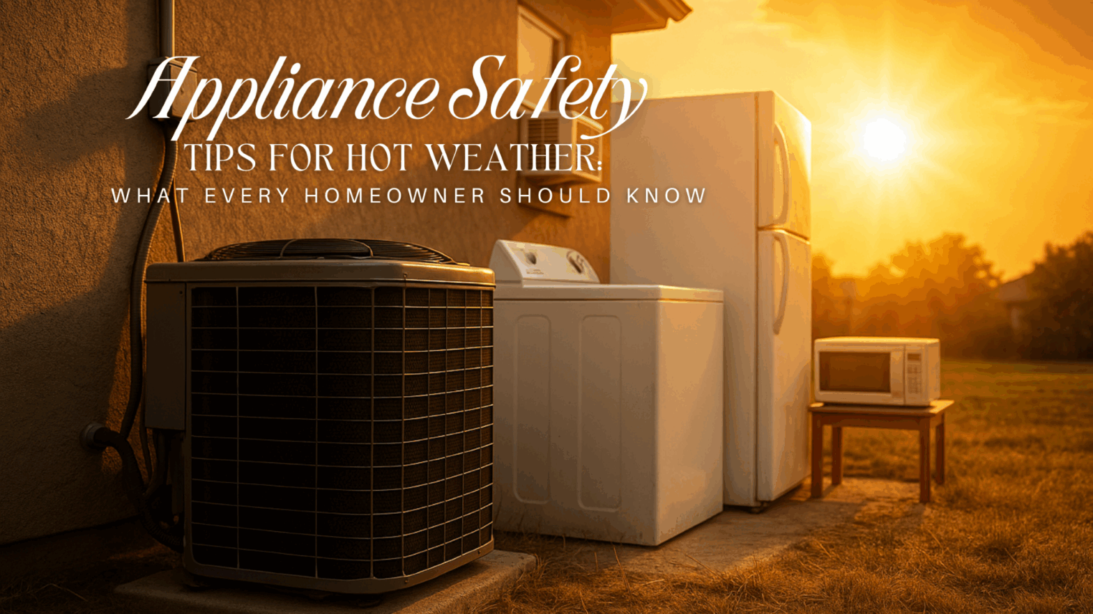 Appliance Protection for Home during extreme summer heat using smart safety tips