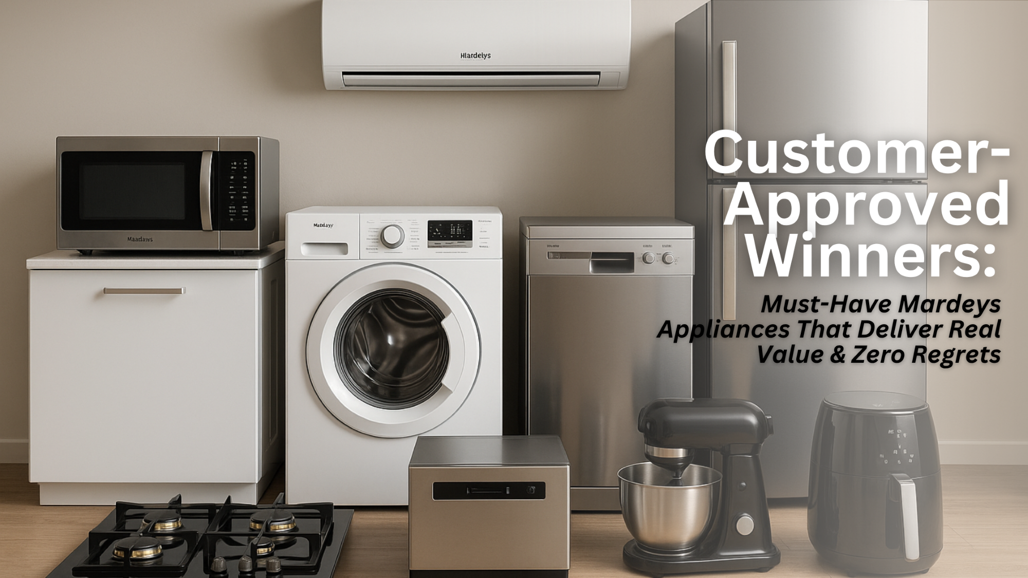 Happy Customer Approved Winners using top-rated Mardeys appliances known for real value