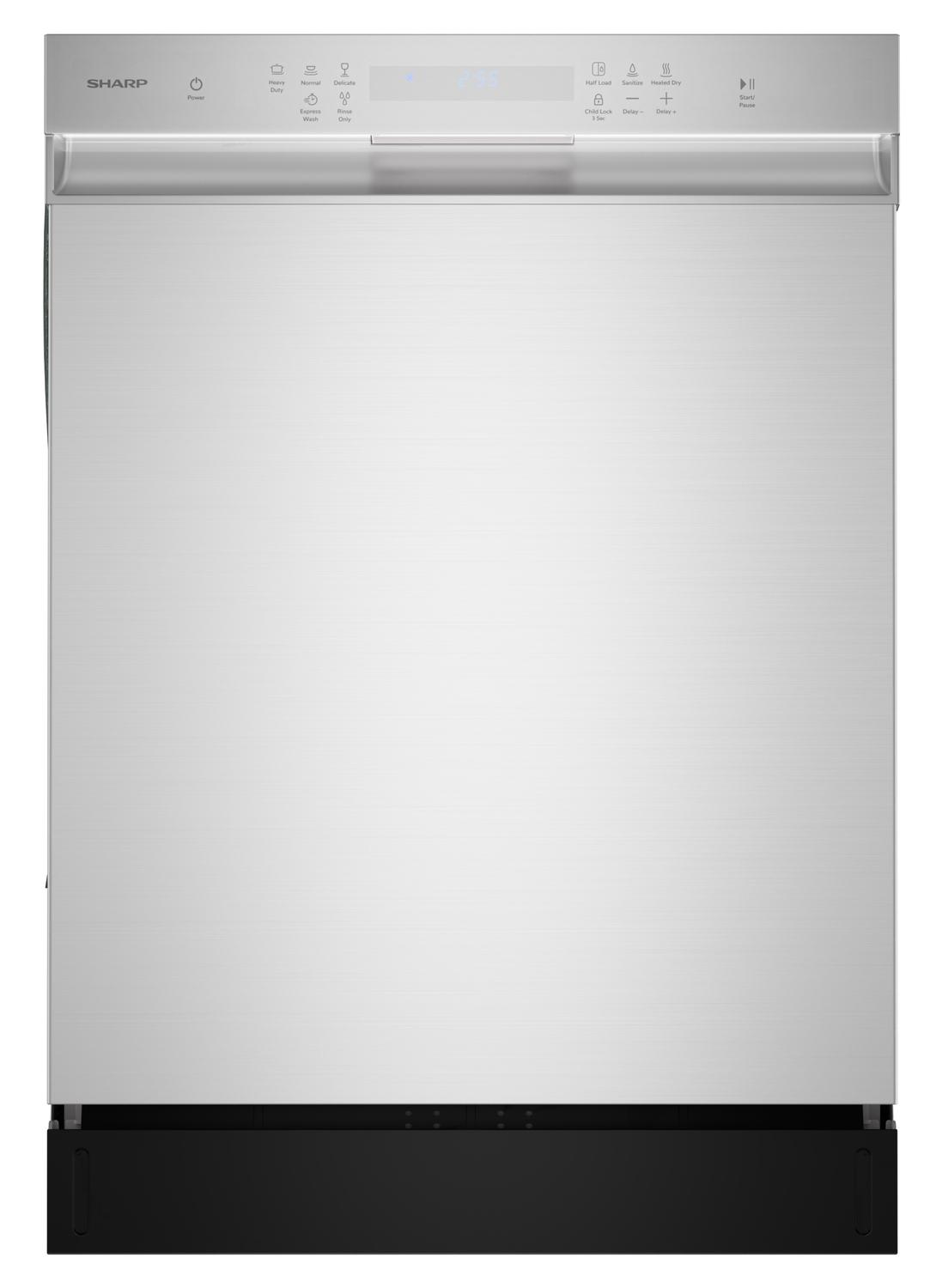 Sharp 24 In. Slide In Stainless Steel Hybrid 49 Db Dishwasher SDW6506JS