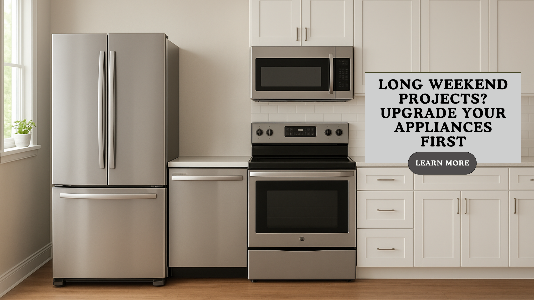 Avoid outdated appliances and upgrade with Mardeys deals for long weekend savings.