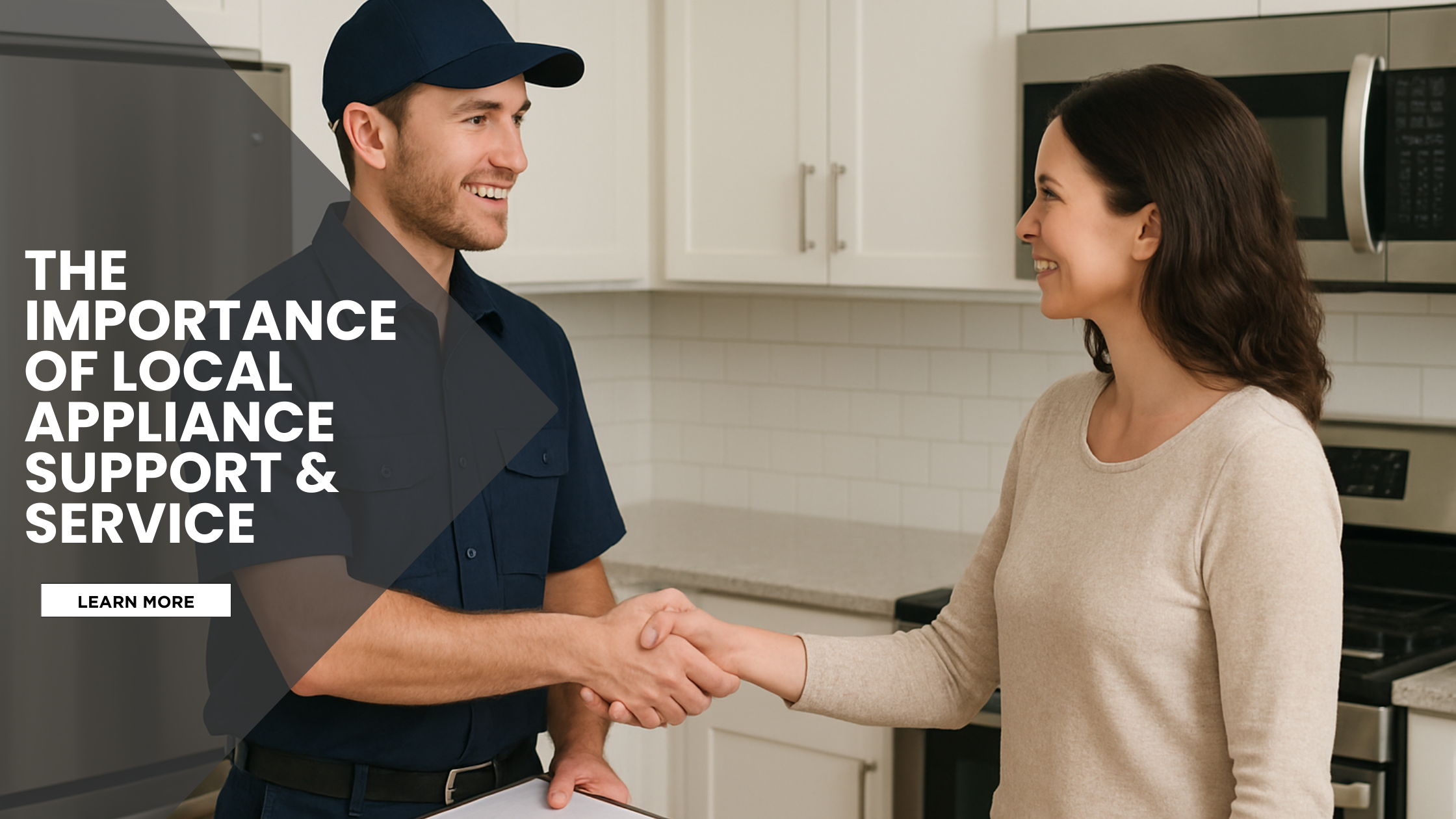 Appliance support from local service providers improves repair experience.