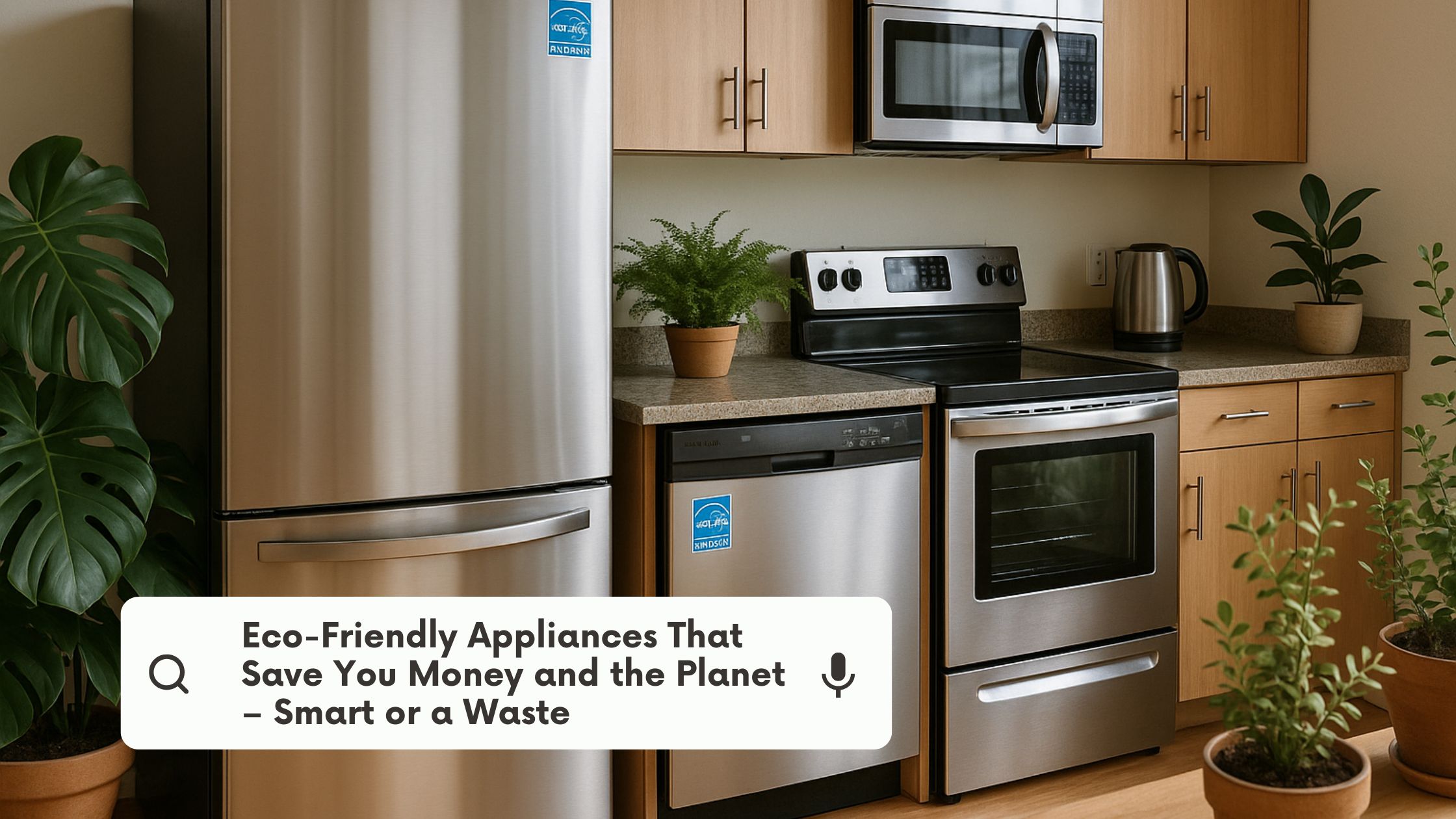 Modern Eco-Friendly Appliances with energy efficiency labels