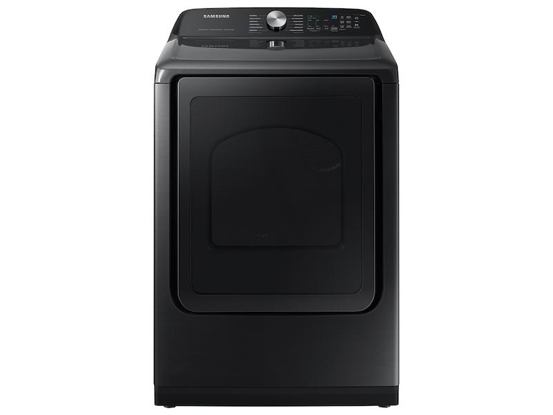 Samsung 7.4 Cu. Ft. Smart Gas Dryer With Steam Sanitize In Brushed Black DVG52A5500V