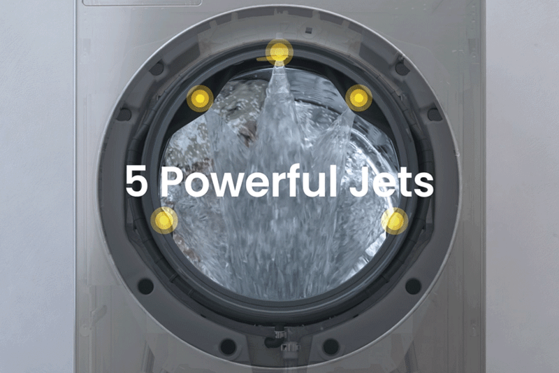 Advanced Washing With LG's Best Cleaning System