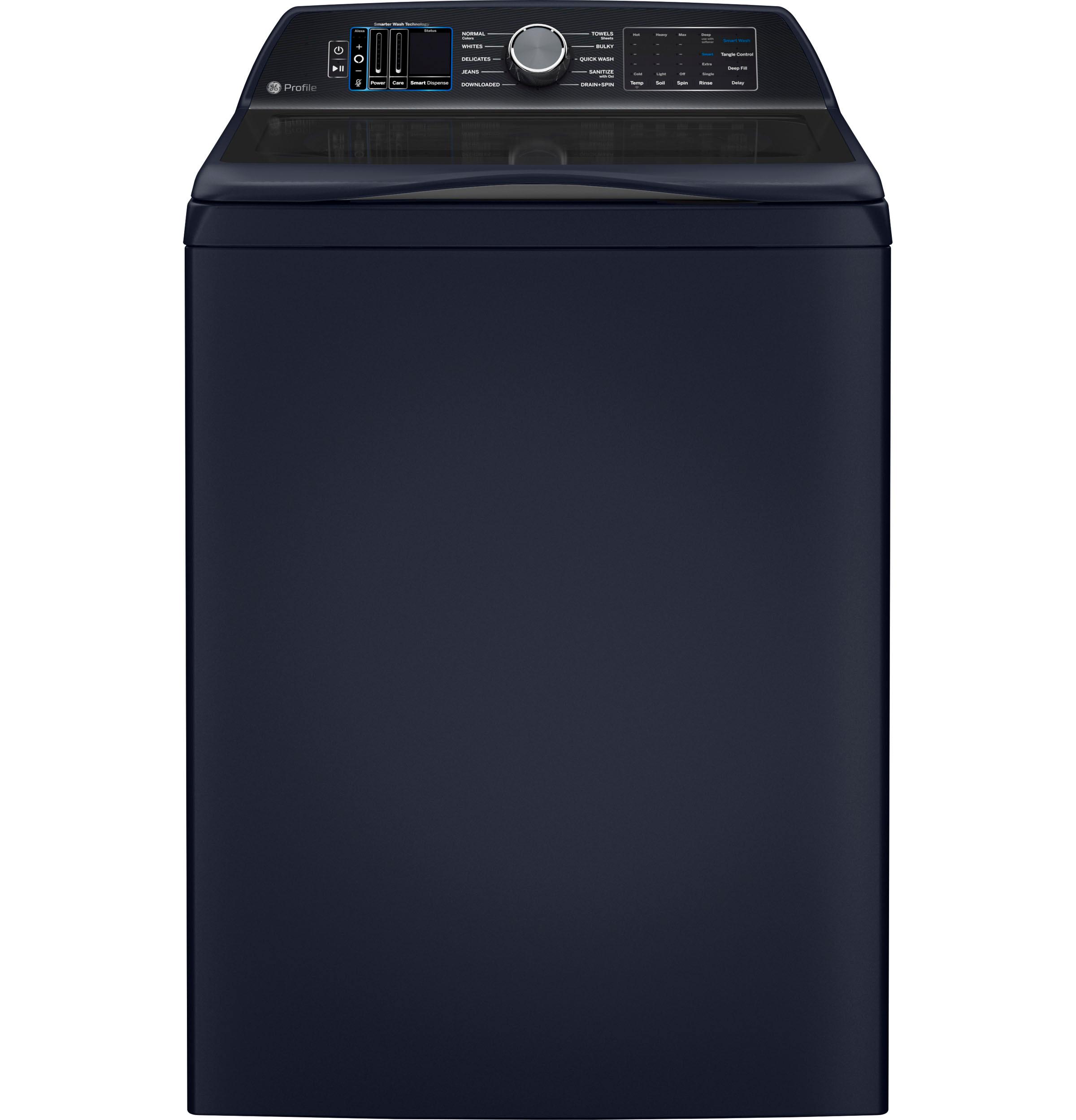GE Profile 6.2 Cu Ft (iec) Washer With Smarter Wash Technology Sapphire Blue PTW900BPTRS